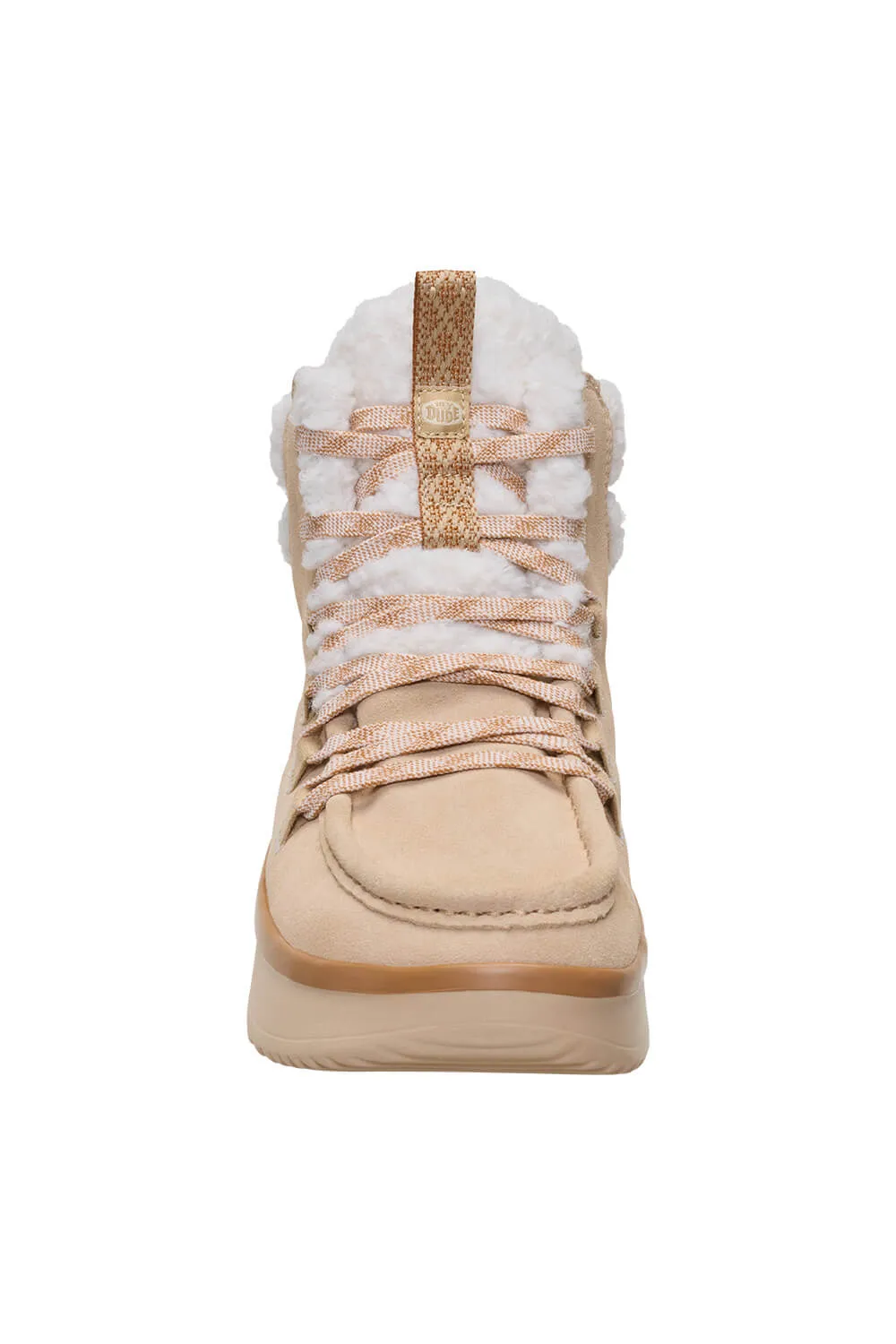 HEYDUDE Women’s Wendy Peak Apres Suede Cozy Stitch in Tan | 44367-265 sold by Glik’s product image thumbnail 5