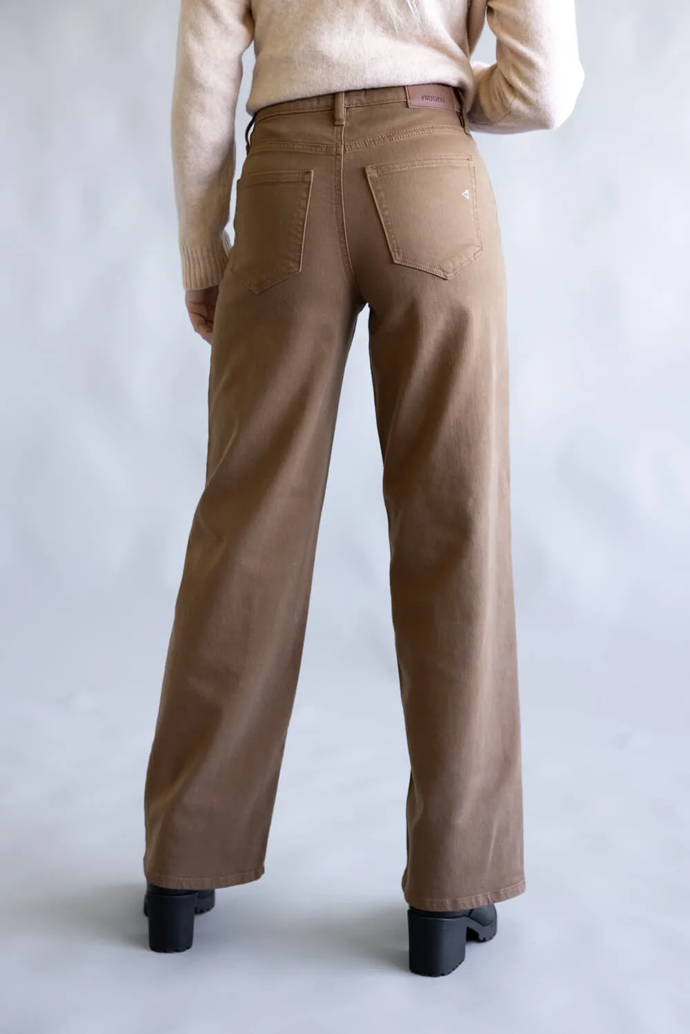 Hidden Logan High Rise Dad Jeans for Women in Brown | HD9657RD-TAW sold by Glik’s product image thumbnail 5