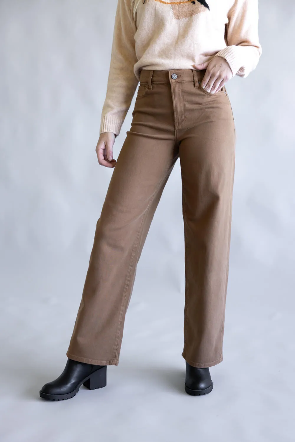 Hidden Logan High Rise Dad Jeans for Women in Brown | HD9657RD-TAW sold by Glik’s product image thumbnail 3