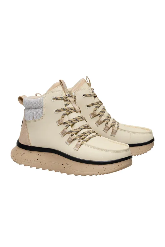 HEYDUDE Women’s Wendy Peak Apres Coated Canvas in Walnut | 44357-267 sold by Glik’s