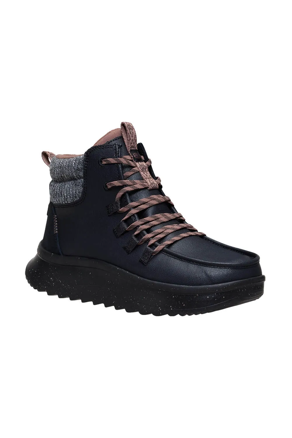 HEYDUDE Women’s Wendy Peak Apres Coated Canvas in Black | 44357-060 sold by Glik’s product image thumbnail 5