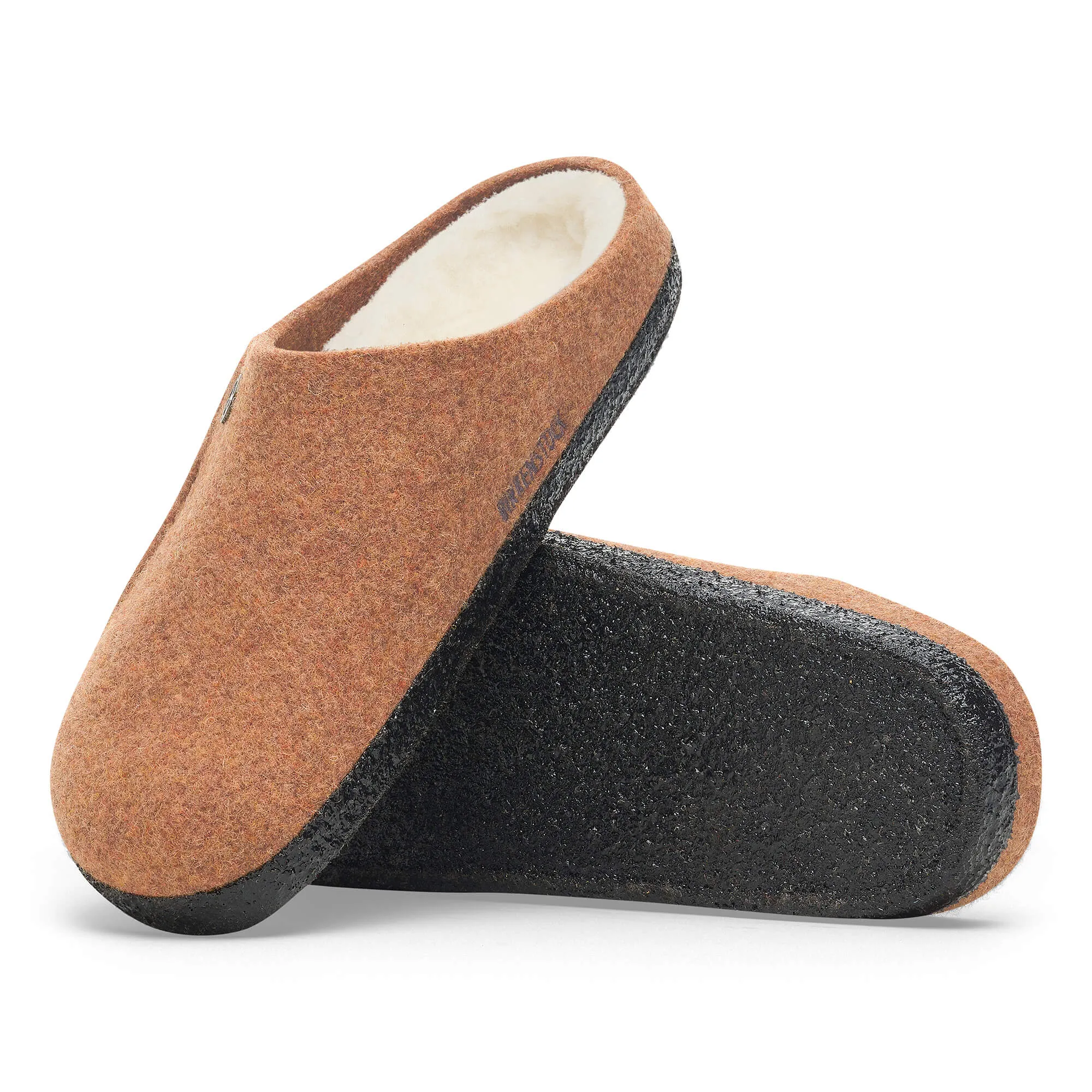 Birkenstock Zermatt Wool Felt Shearling Slippers for Women in Toffee | 1027978 sold by Glik’s product image thumbnail 2