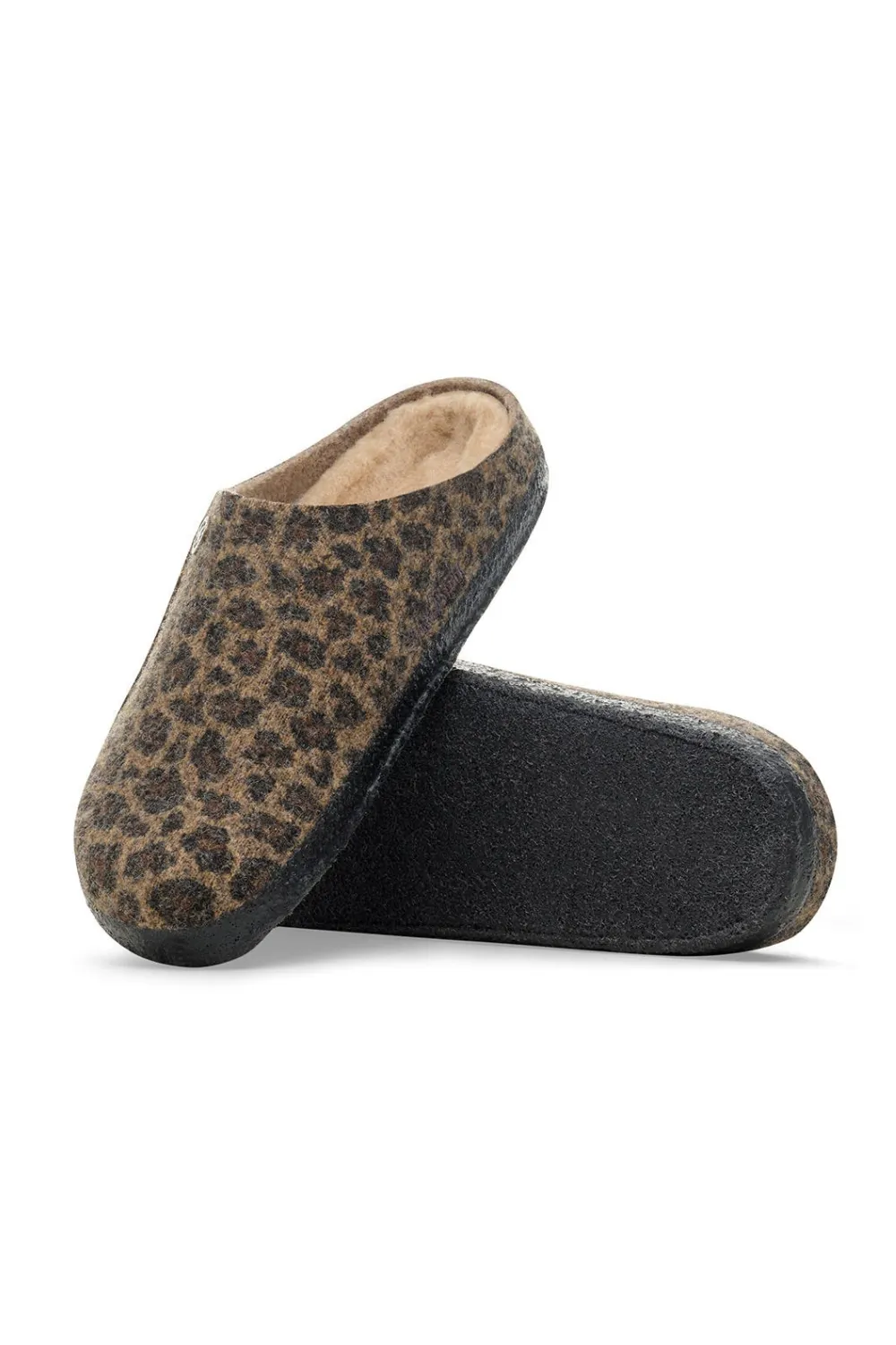 Birkenstock Zermatt Wool Felt Shearling Slippers for Men in Leo Toffee | 1030844 sold by Glik’s product image thumbnail 3