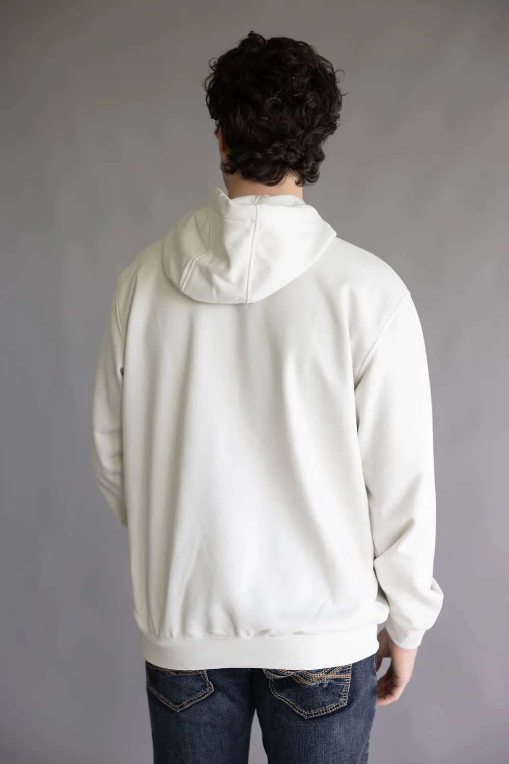 Carhartt 1889 Rain Defender Loose Fit Midweight Logo Graphic Hoodie for Men in Malt | 107031-W03 IVORY sold by Glik’s product image thumbnail 2