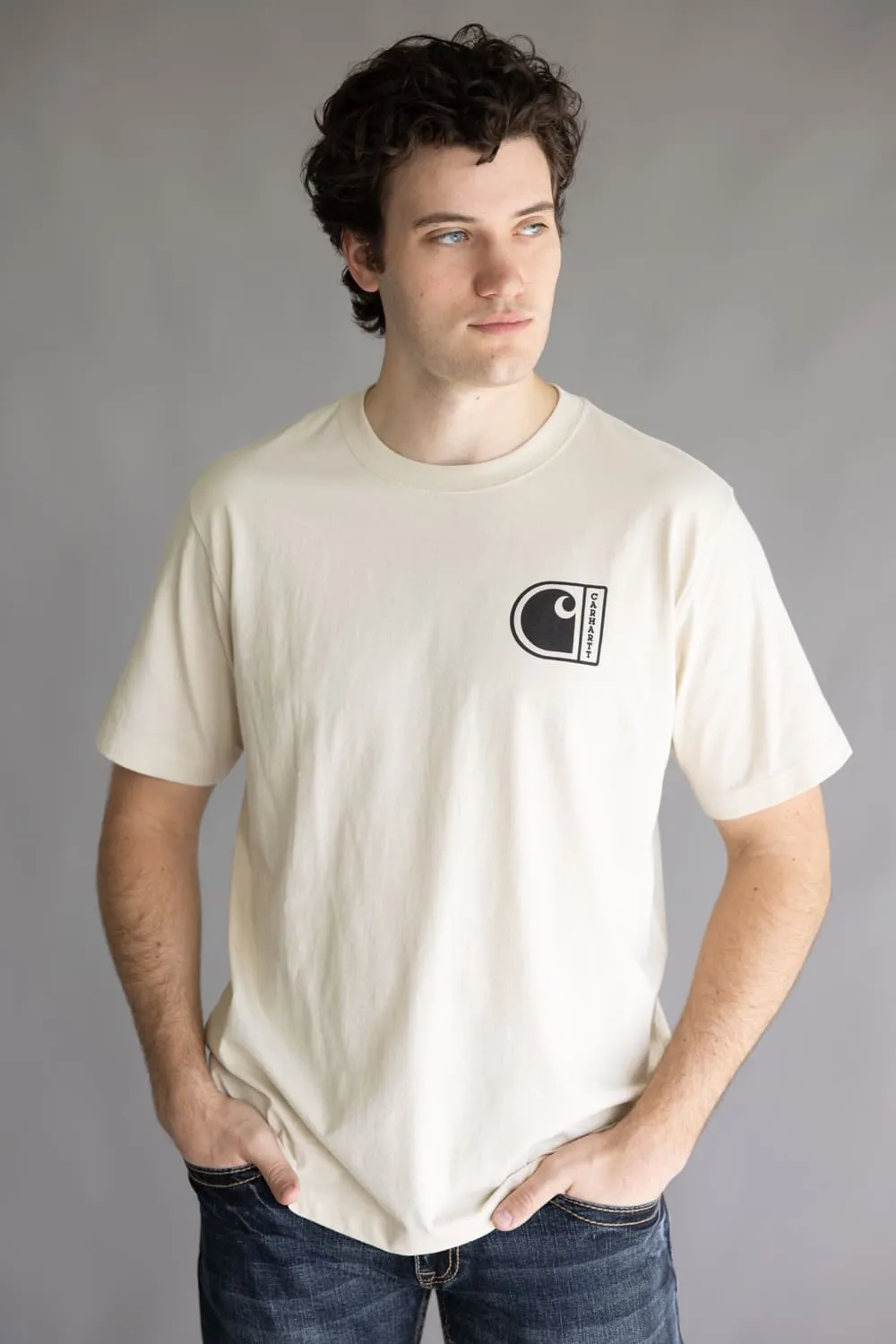 Carhartt C Graphic T-Shirt for Men in Oat Milk | 107048-A16 OAT sold by Glik’s product image thumbnail 2