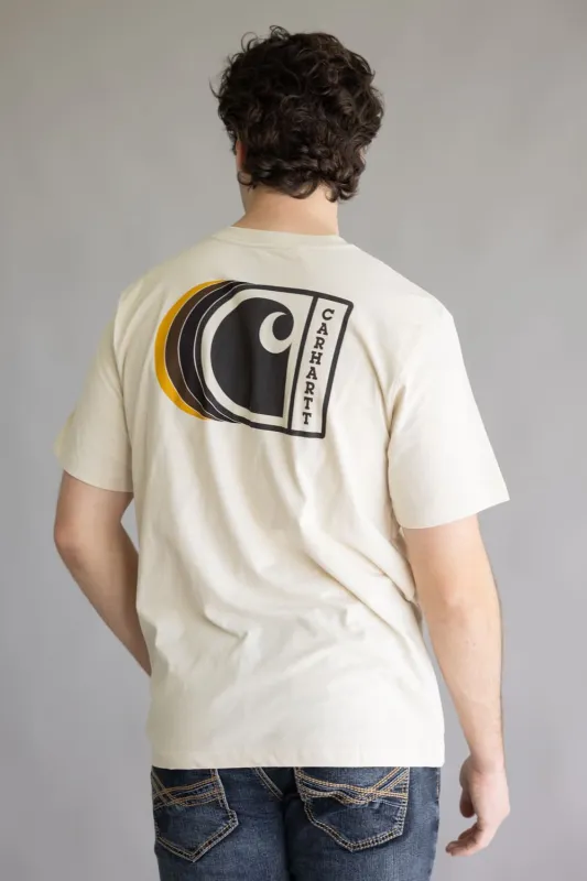 Carhartt C Graphic T-Shirt for Men in Oat Milk | 107048-A16 OAT sold by Glik’s