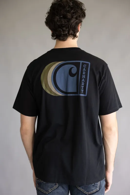 Carhartt C Graphic T-Shirt for Men in Black | 107048-N04 BLACK sold by Glik’s