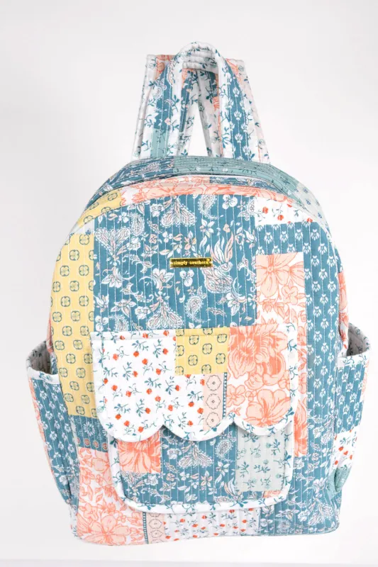 Simply Southern Quilted Backpack for Women in Sea Turtle  display picture 3