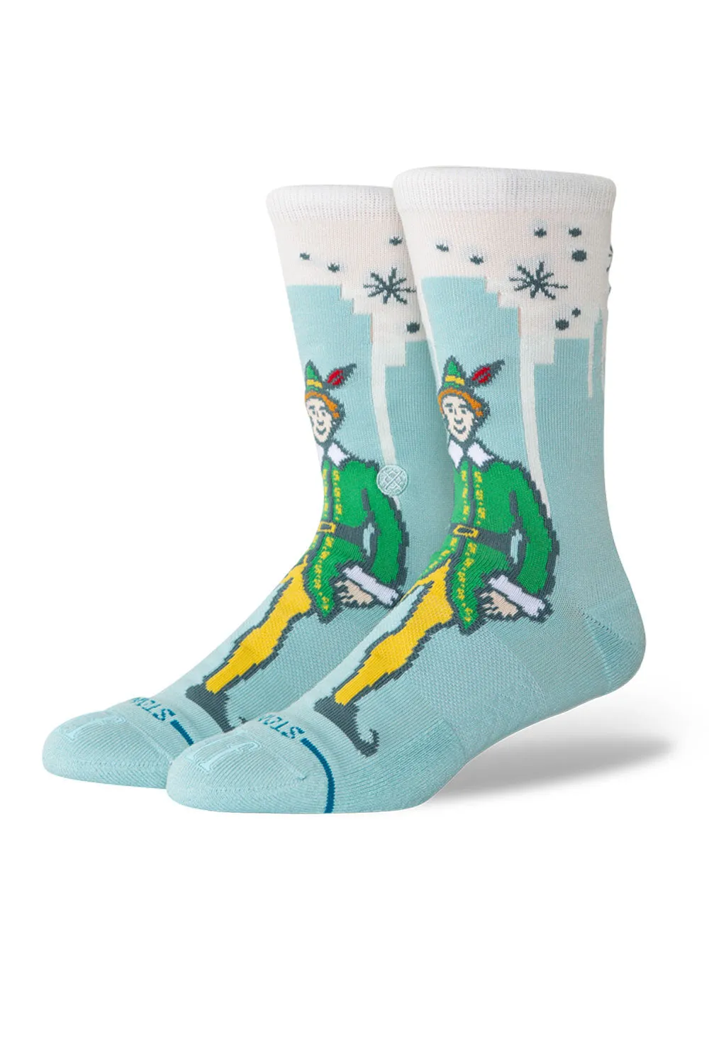 Stance Elf Big City Elf Crew Socks for Men in Blue | A555D25BIG-ICEBLUE sold by Glik’s