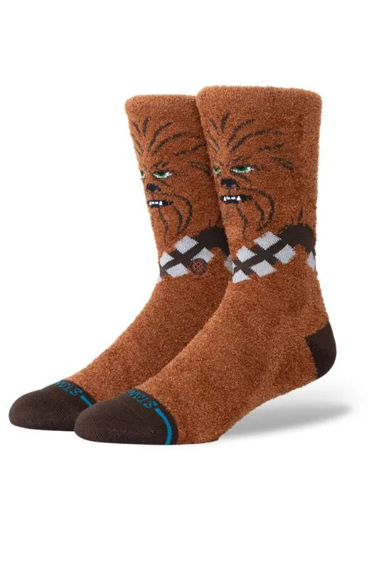 Stance Star Wars Chewbacca Crew Socks for Men in Brown | A555D25CHE-BROWN sold by Glik’s