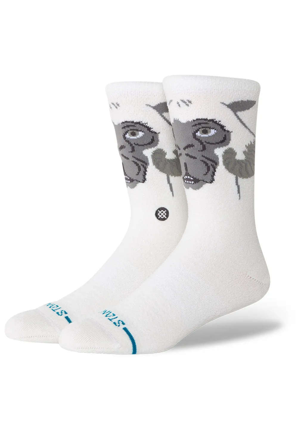 Stance Star Wars Tauntaun Crew Socks for Men in White | A555D25TAU-WHT sold by Glik’s