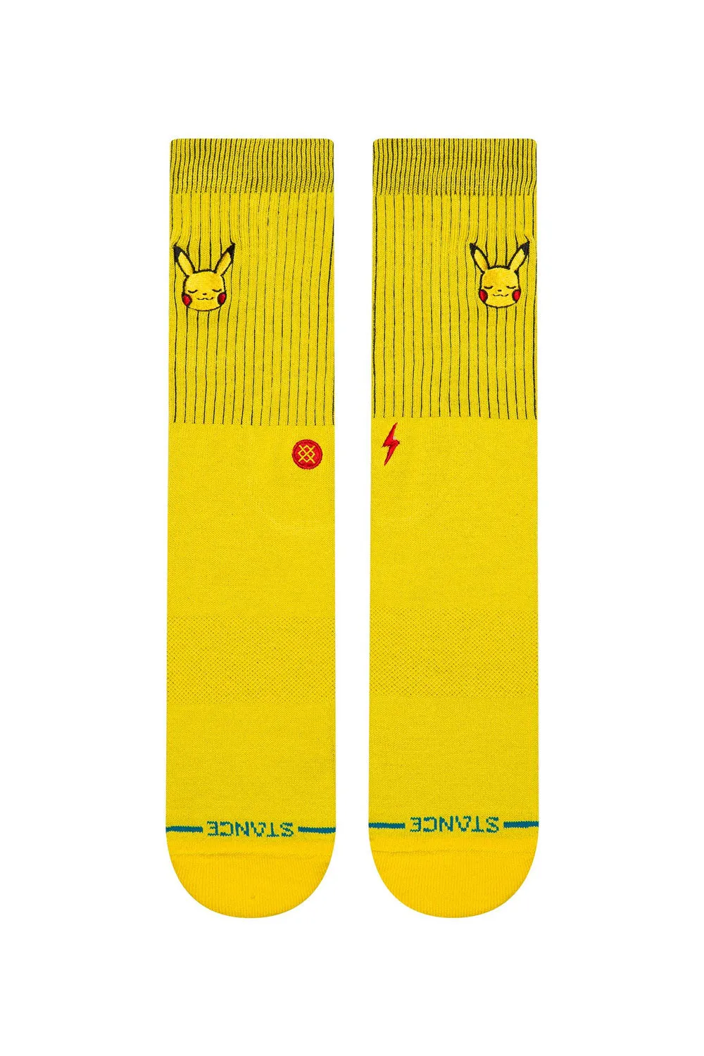 Stance Pokemon Pikachu Crew Socks for Men in Yellow | A555D25PIK-YELLOW sold by Glik’s