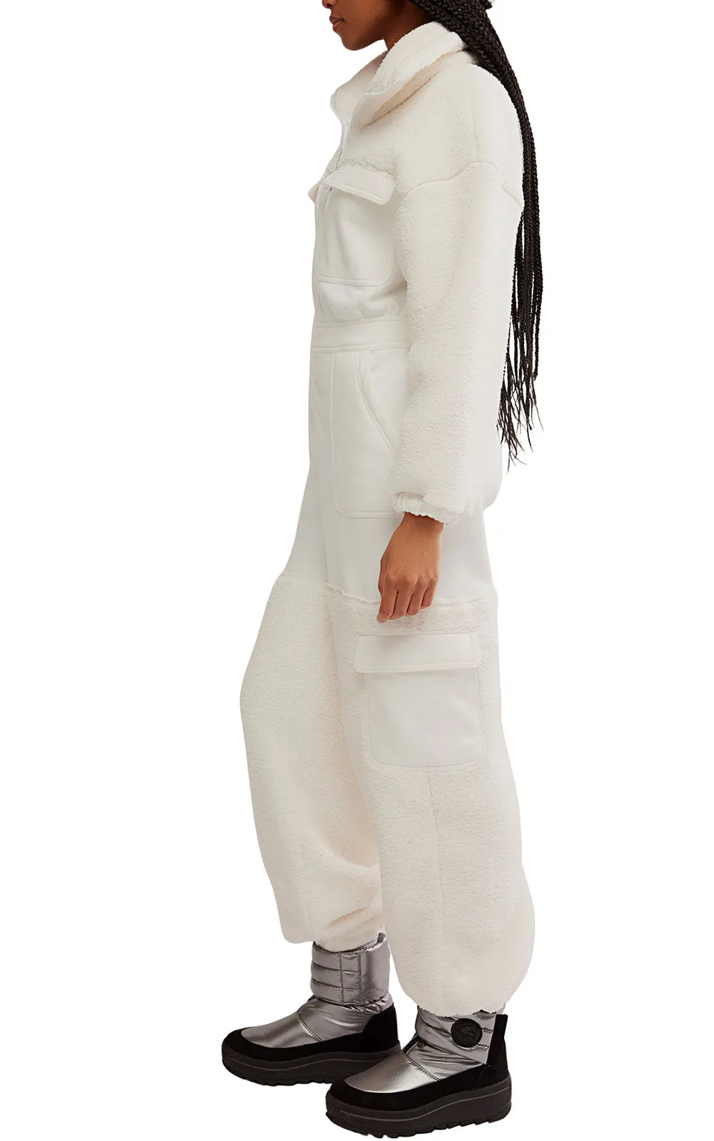 FP Movement Salopette Fleece Coverall for Women in Ivory | OB2348856-IVORY sold by Glik’s product image thumbnail 4