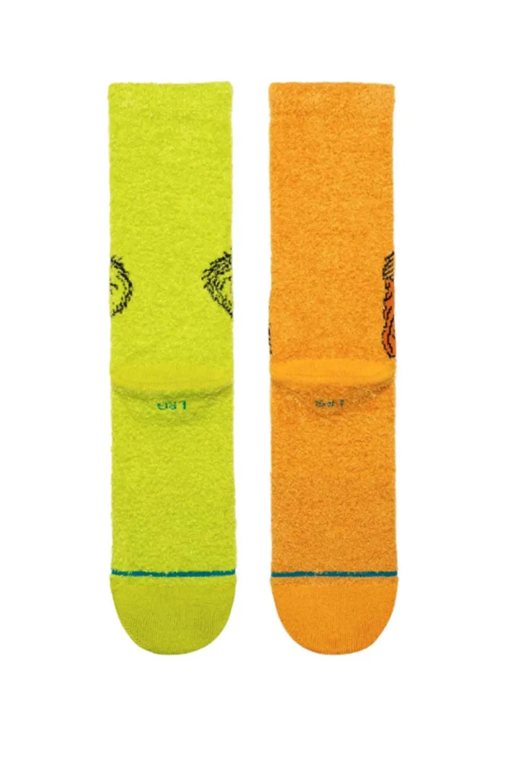Stance Grinch Fuzzy Crew Socks for Men in Green/Yellow | A555D25GRI-GRN sold by Glik’s product image thumbnail 3