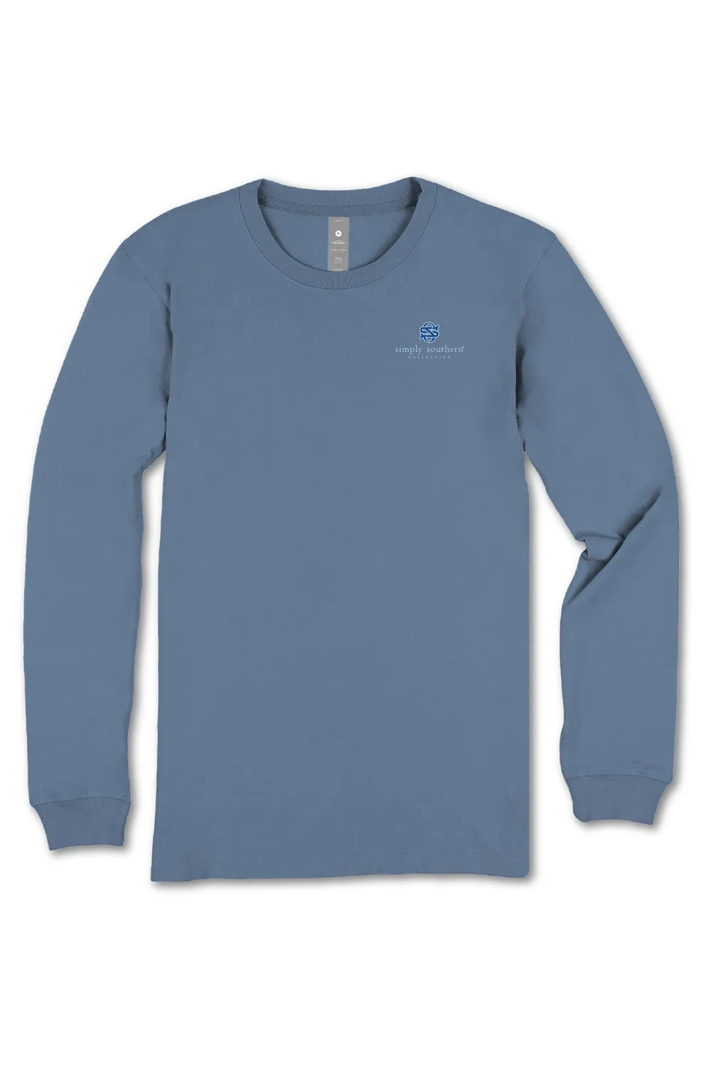 Simply Southern Love & A Dog Long Sleeve T-Shirt for Women in Blue | LS-LOVE-ICELAND sold by Glik’s product image thumbnail 2