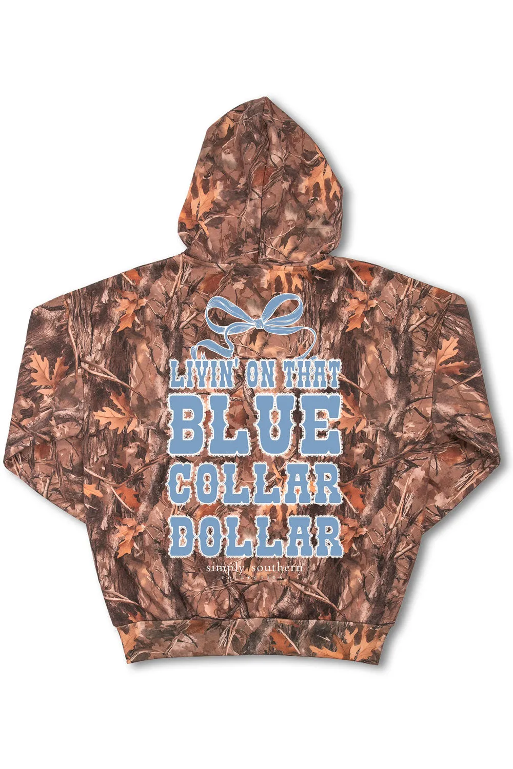 Simply Southern Blue Collar Dollar Camo Hoodie for Women in Camo | HD-DOLLAR-CAMO sold by Glik’s product image thumbnail 3