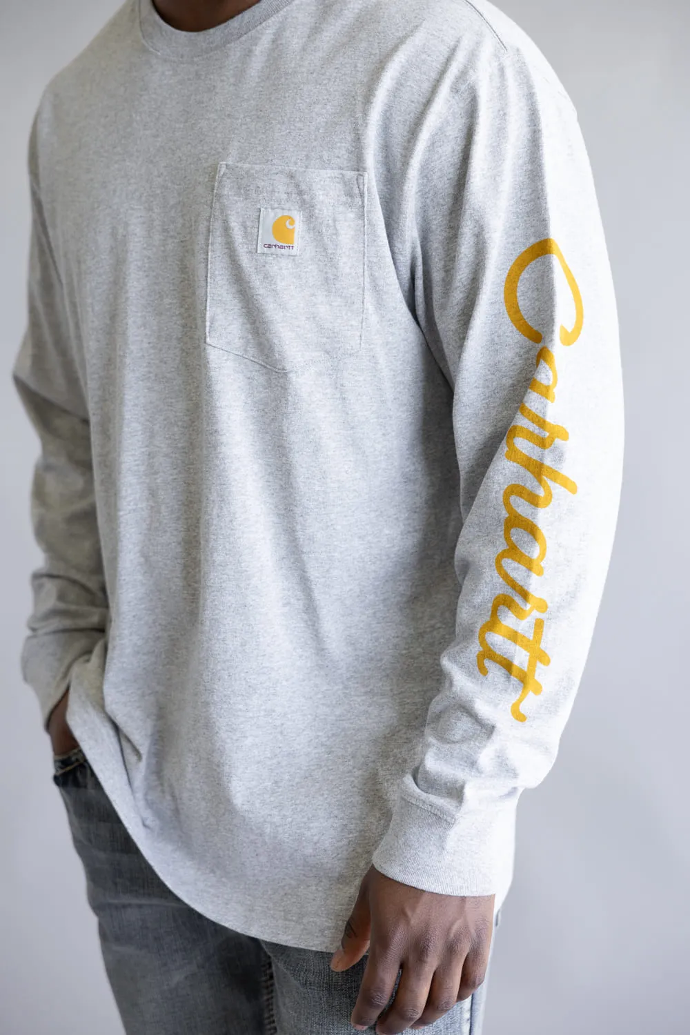 Carhartt Heavyweight Pocket Dog T-Shirt for Men in Gray | 107042-HGY GRAY sold by Glik’s product image thumbnail 4