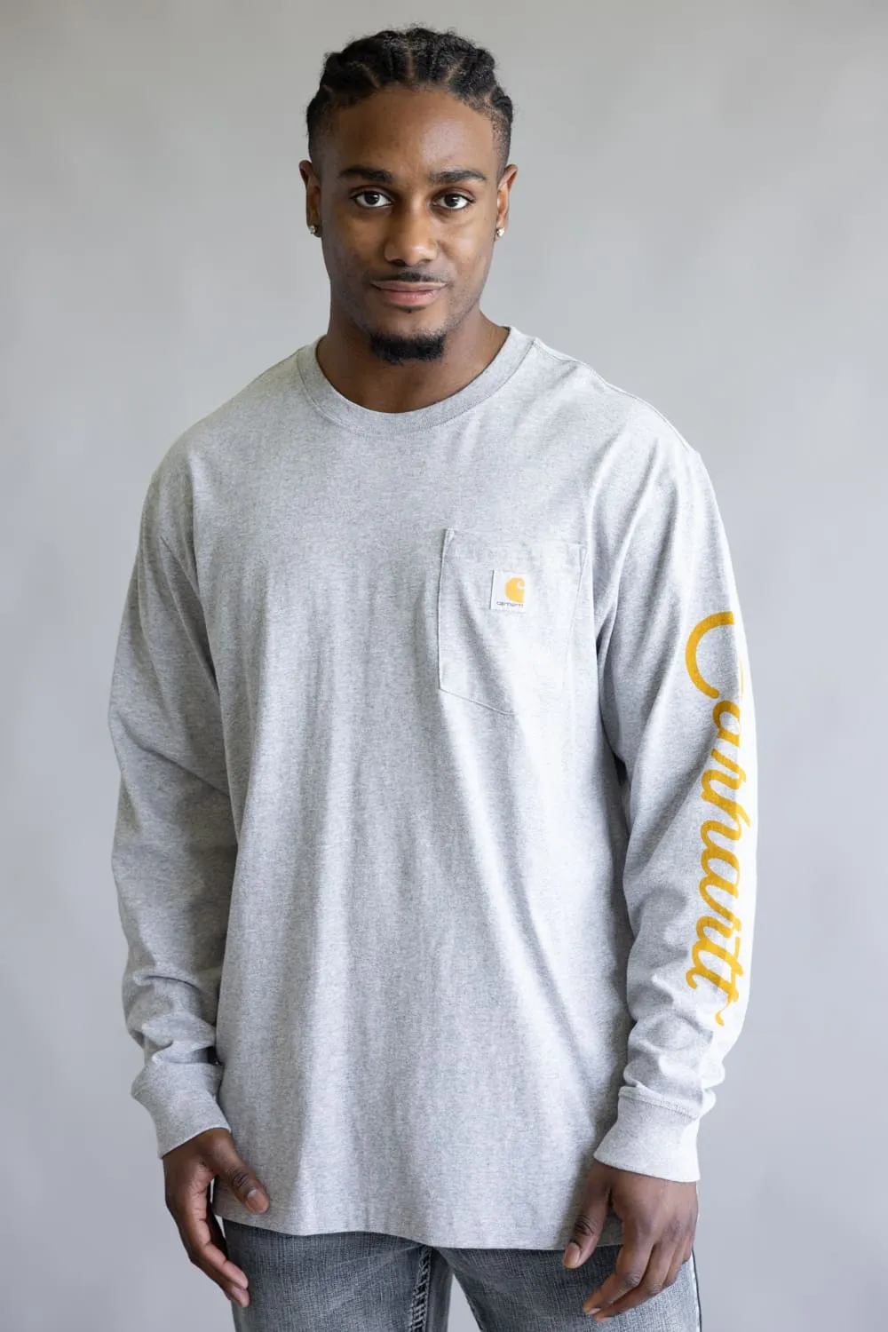 Carhartt Heavyweight Pocket Dog T-Shirt for Men in Gray | 107042-HGY GRAY sold by Glik’s product image thumbnail 2