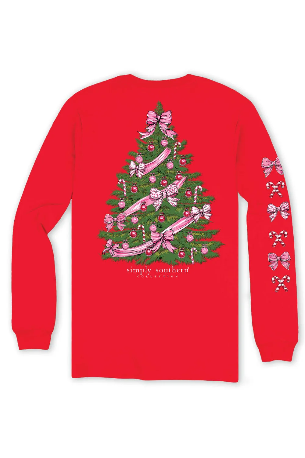 Simply Southern Plus Size Tree Long Sleeve T-Shirt for Women in Red | EXT-LS-TREE-RED sold by Glik’s product image thumbnail 2