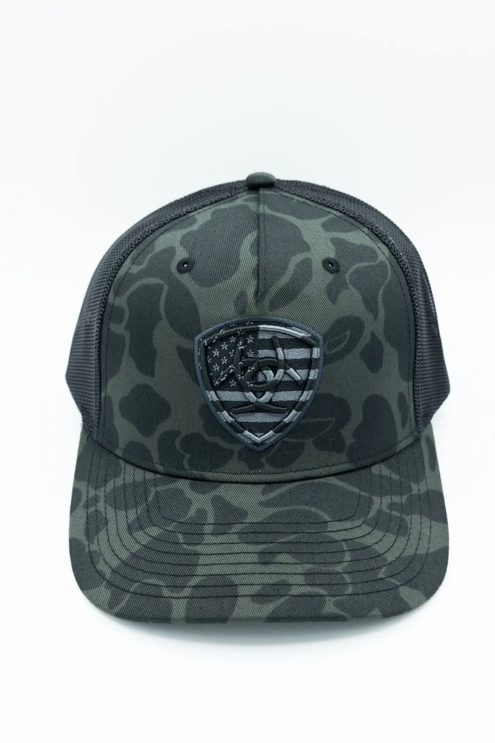 Ariat Embroidery Shield Snapback Hat for Men in Black | A300092866 sold by Glik’s product image thumbnail 4
