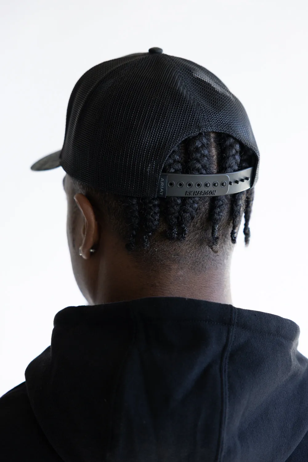 Ariat Embroidery Shield Snapback Hat for Men in Black | A300092866 sold by Glik’s product image thumbnail 3