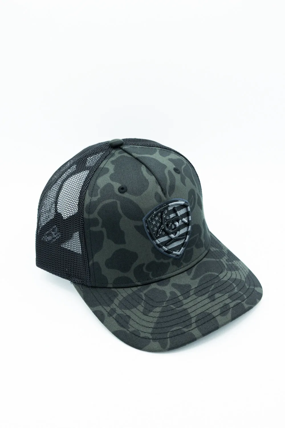 Ariat Embroidery Shield Snapback Hat for Men in Black | A300092866 sold by Glik’s product image thumbnail 2