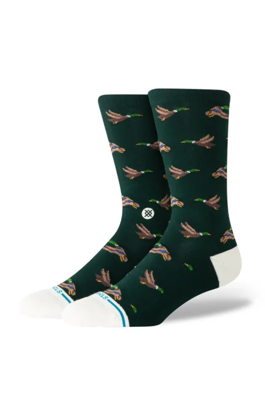 Stance Cotton Huntin Crew Socks for Men in Pine | A556D25HUN-PINE made by Stance