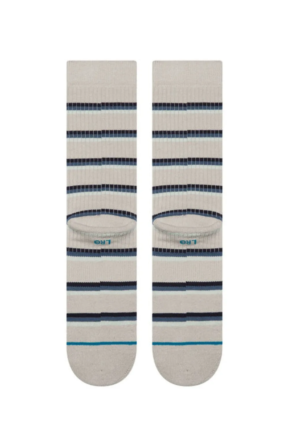 Stance Multi Stripe Ribbed Crew Socks for Men in Grey | A556D25MUL-GRY sold by Glik’s product image thumbnail 2