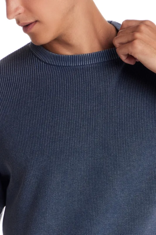 Weatherproof Vintage Vertical Rib Stonewash Sweater for Men in Pageant Blue | F2540557GK-PAGEANTBLUE sold by Glik’s