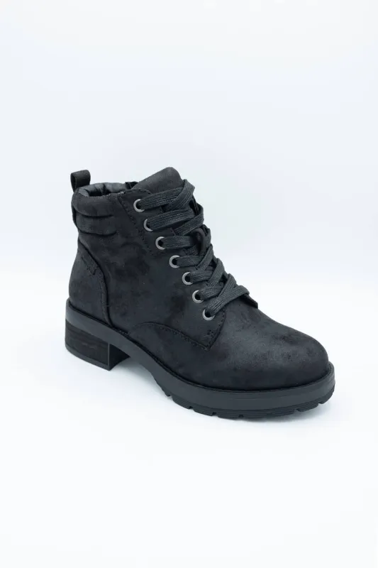 B52 Lace Up Bootie for Women in Black | 225532F6T-BLACK sold by Glik’s