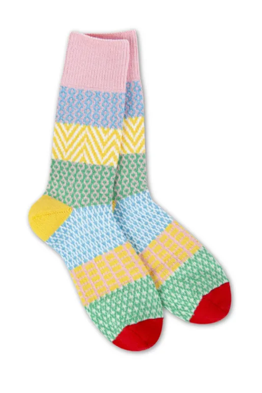 Worlds Softest Holiday Wonderland Crew Socks for Women in Multi | WS66614-75756-328 sold by Glik’s