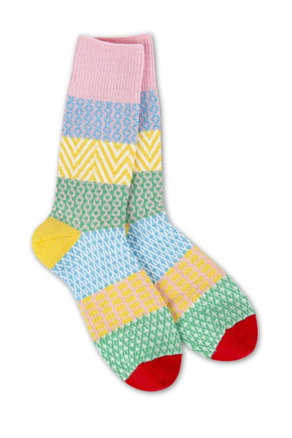 Worlds Softest Holiday Wonderland Crew Socks for Women in Multi | WS66614-75756-328 sold by Glik’s