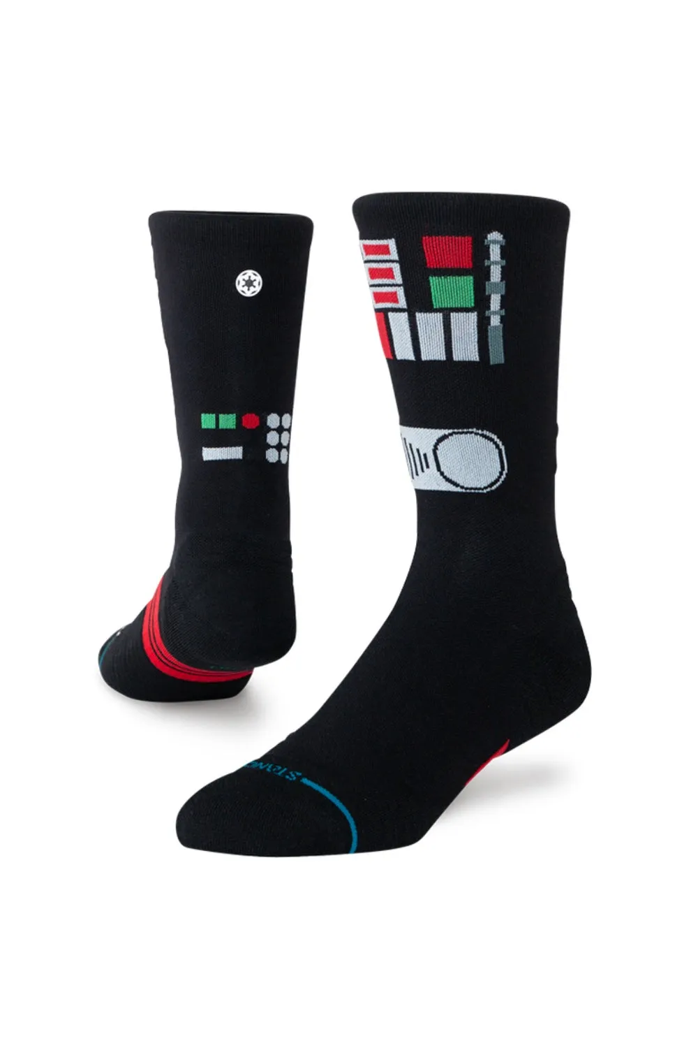 Stance Star Wars Dark Side Crew Socks for Men in Black | A448D25DAR-BLK sold by Glik’s