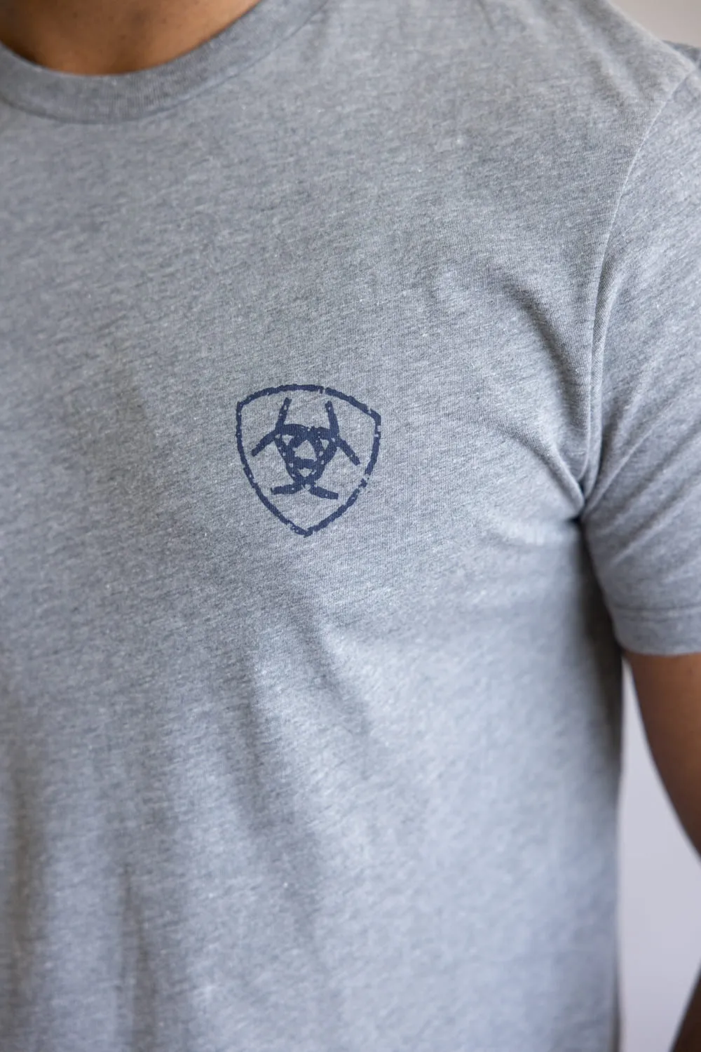 Ariat Iron Ranch T-Shirt for Men in Graphite Heather | 10062413-GRAPHITE sold by Glik’s product image thumbnail 4