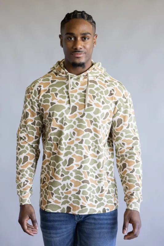 Burlebo Thermal Hoodie for Men in Venado Camo | TH-VENADO CAMO sold by Glik’s
