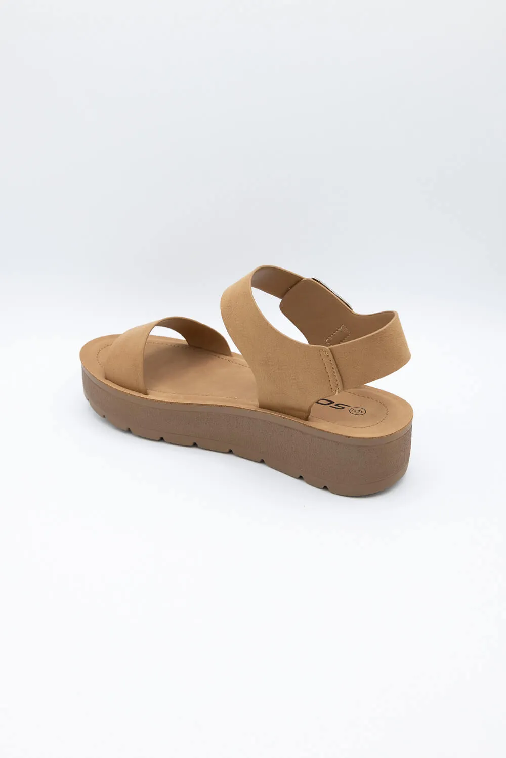 Soda Detect Band Ankle Strap Sandals for Women in Tan | DETECT-S TAN sold by Glik’s product image thumbnail 3