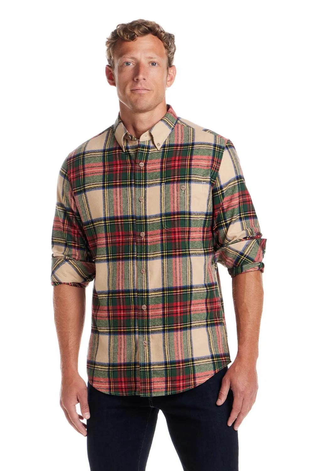 Weatherproof Vintage Brushed Flannel Shirt for Men sold by Glik’s