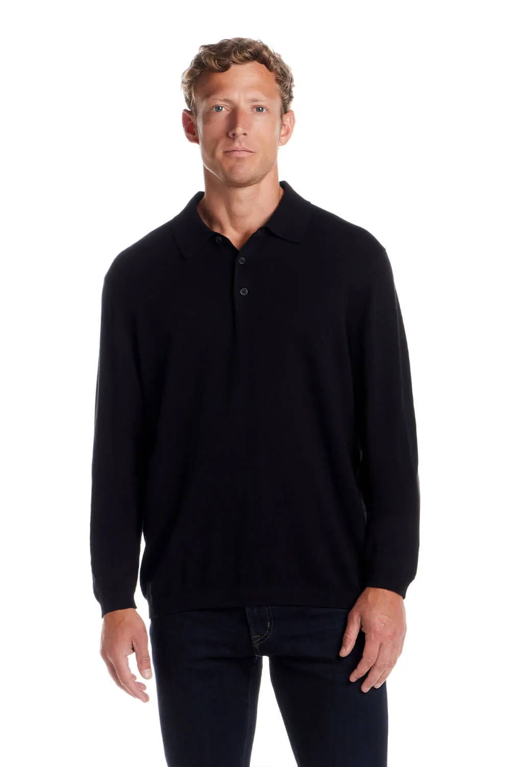 Weatherproof Cotton Cashmere Sweater Polo Shirt for Men sold by Glik’s product image thumbnail 3