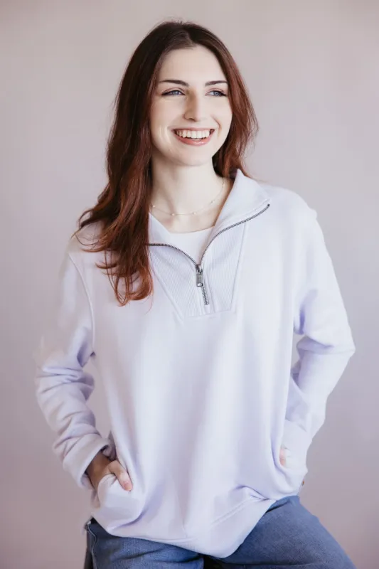 Carhartt Relaxed Fit Tencel Half Zip Sweatshirt for Women sold by Glik’s