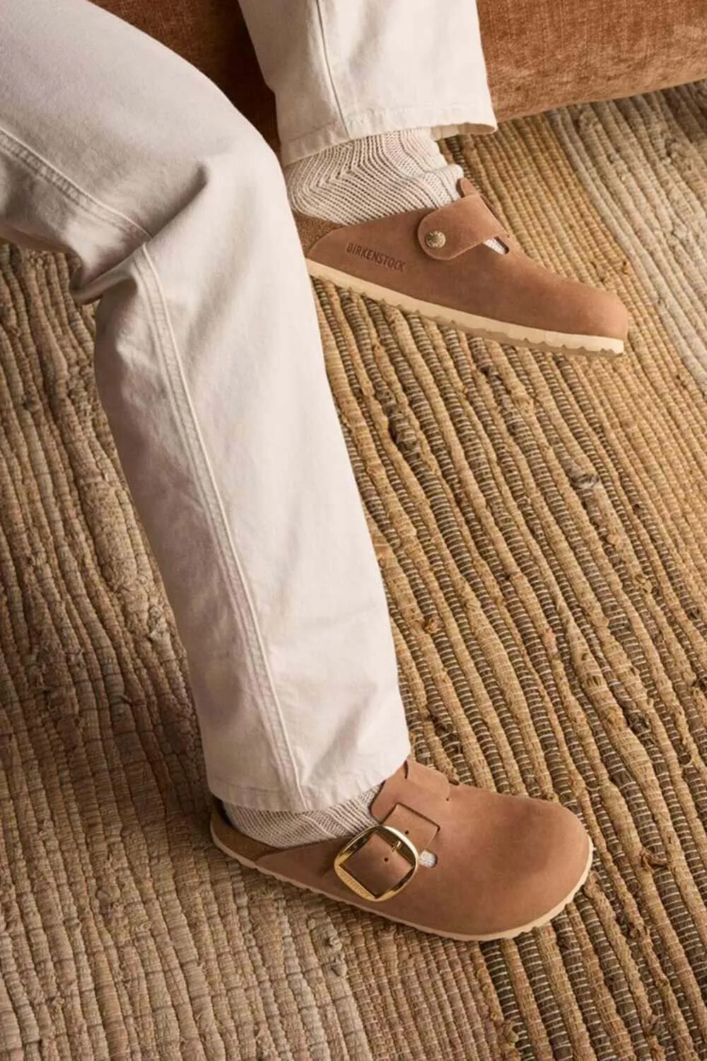 Birkenstock Boston Big Buckle Oiled Leather Clogs for Women sold by Glik’s