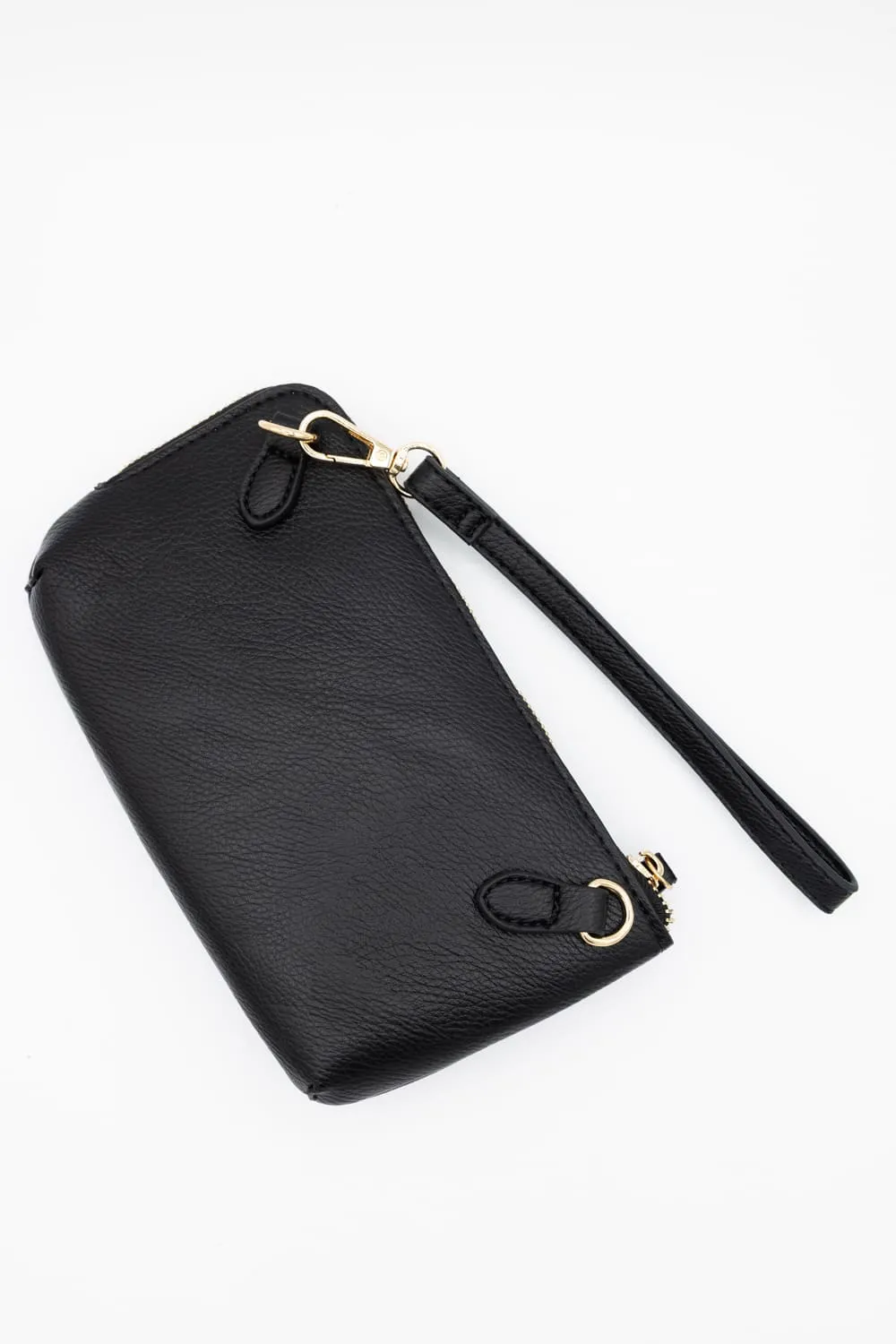 Vegan Leather Mini Crossbody Purse for Women in Black | M1818-BK sold by Glik’s product image thumbnail 2