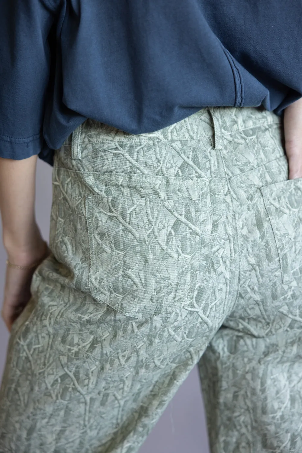 LeLis Mid-Rise Wide Leg Pants for Women in Sage Camo | IP5560-5-SAGECAMO sold by Glik’s product image thumbnail 2