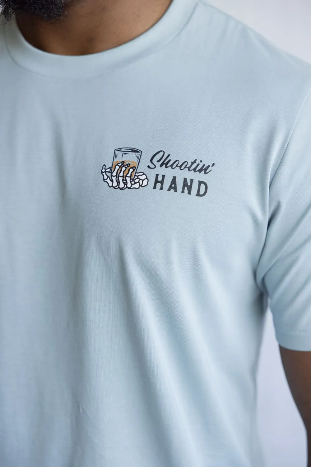 Sendero Provisions Co. Shootin Hand T-Shirt for Men in Sky Blue | SPCS120P15-BIG SKY BLUE sold by Glik’s product image thumbnail 3