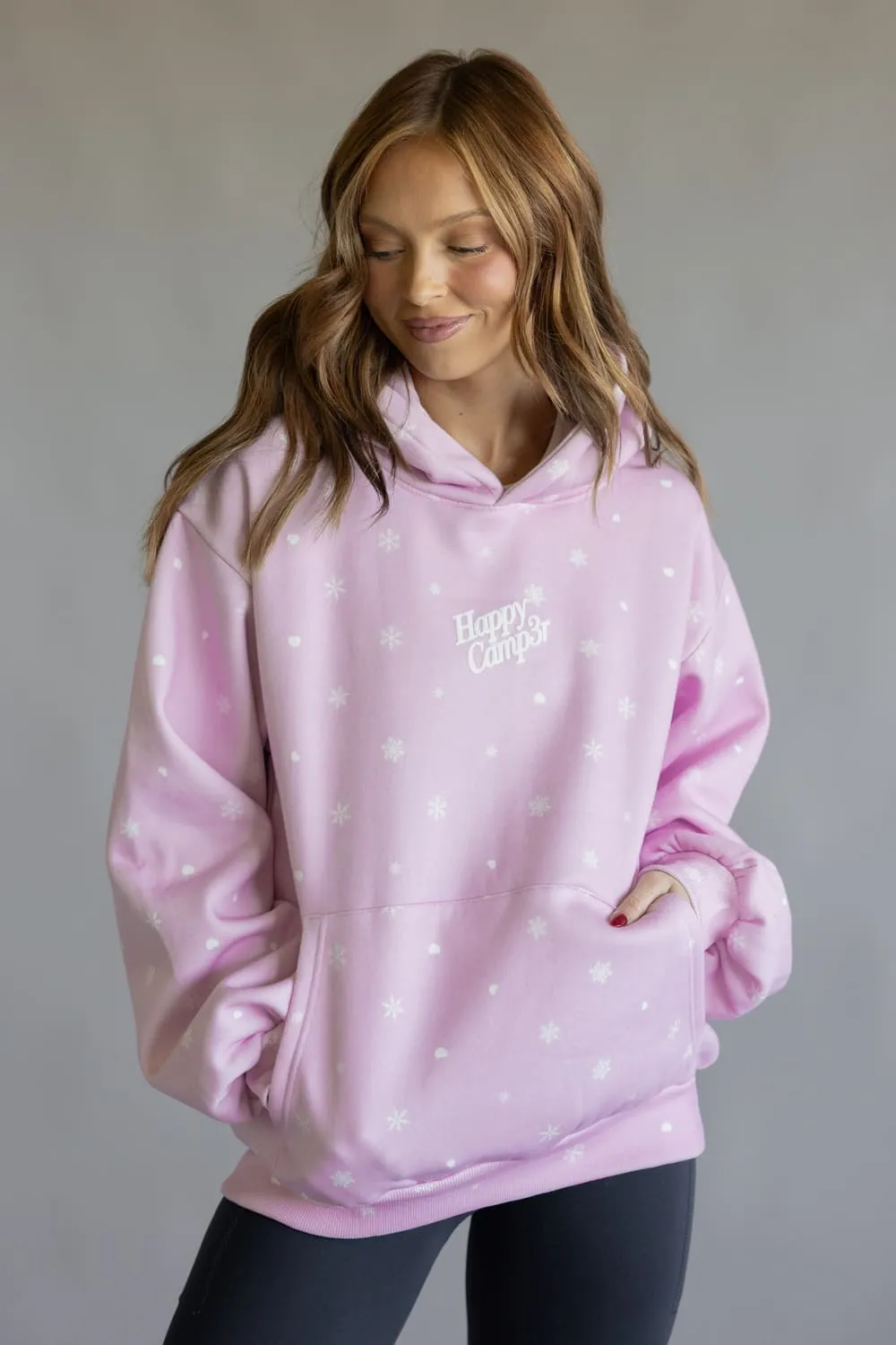 Happy Camp3r Puff Snow Angel Hoodie for Women in Light Pink | W300LTPK-1-LIGHTPINK sold by Glik’s product image thumbnail 3