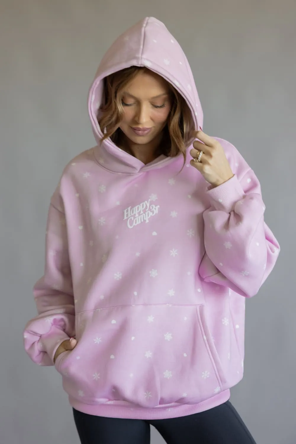 Happy Camp3r Puff Snow Angel Hoodie for Women in Light Pink | W300LTPK-1-LIGHTPINK sold by Glik’s product image thumbnail 2