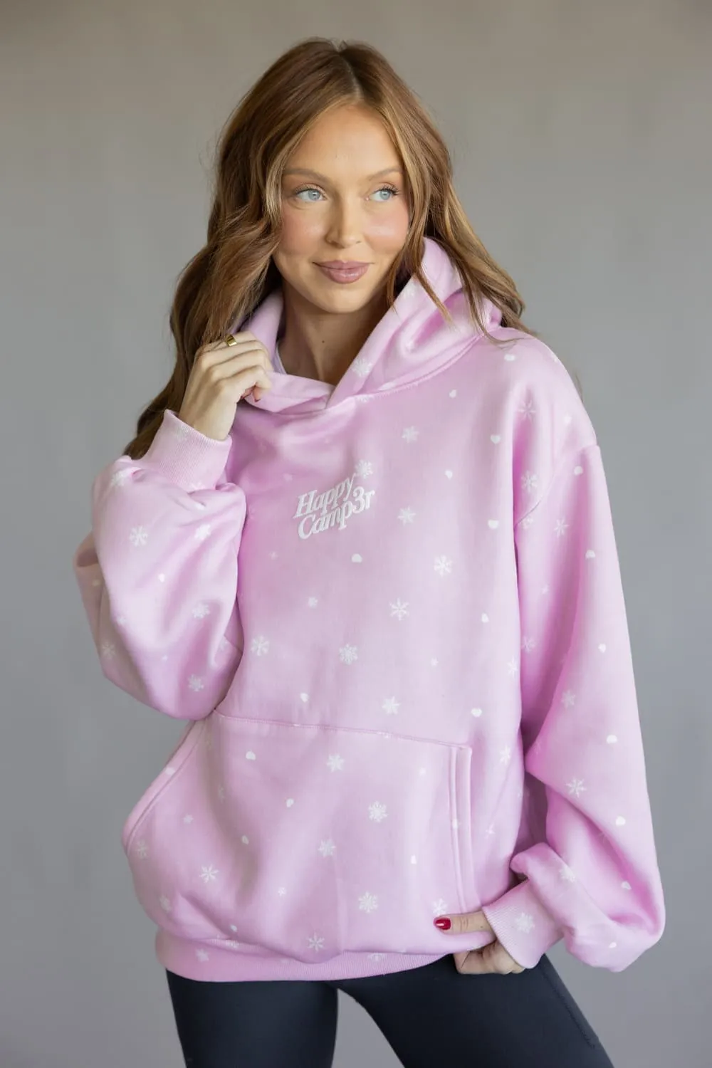 Happy Camp3r Puff Snow Angel Hoodie for Women in Light Pink | W300LTPK-1-LIGHTPINK sold by Glik’s product image thumbnail 5