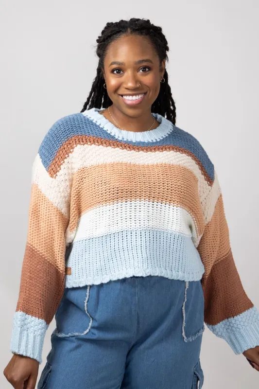 Simply Southern Striped Cropped Sweater for Women sold by Glik’s