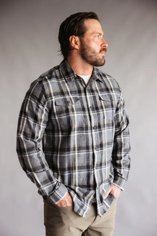 Split Plaid Flannel Shirt for Men sold by Glik’s