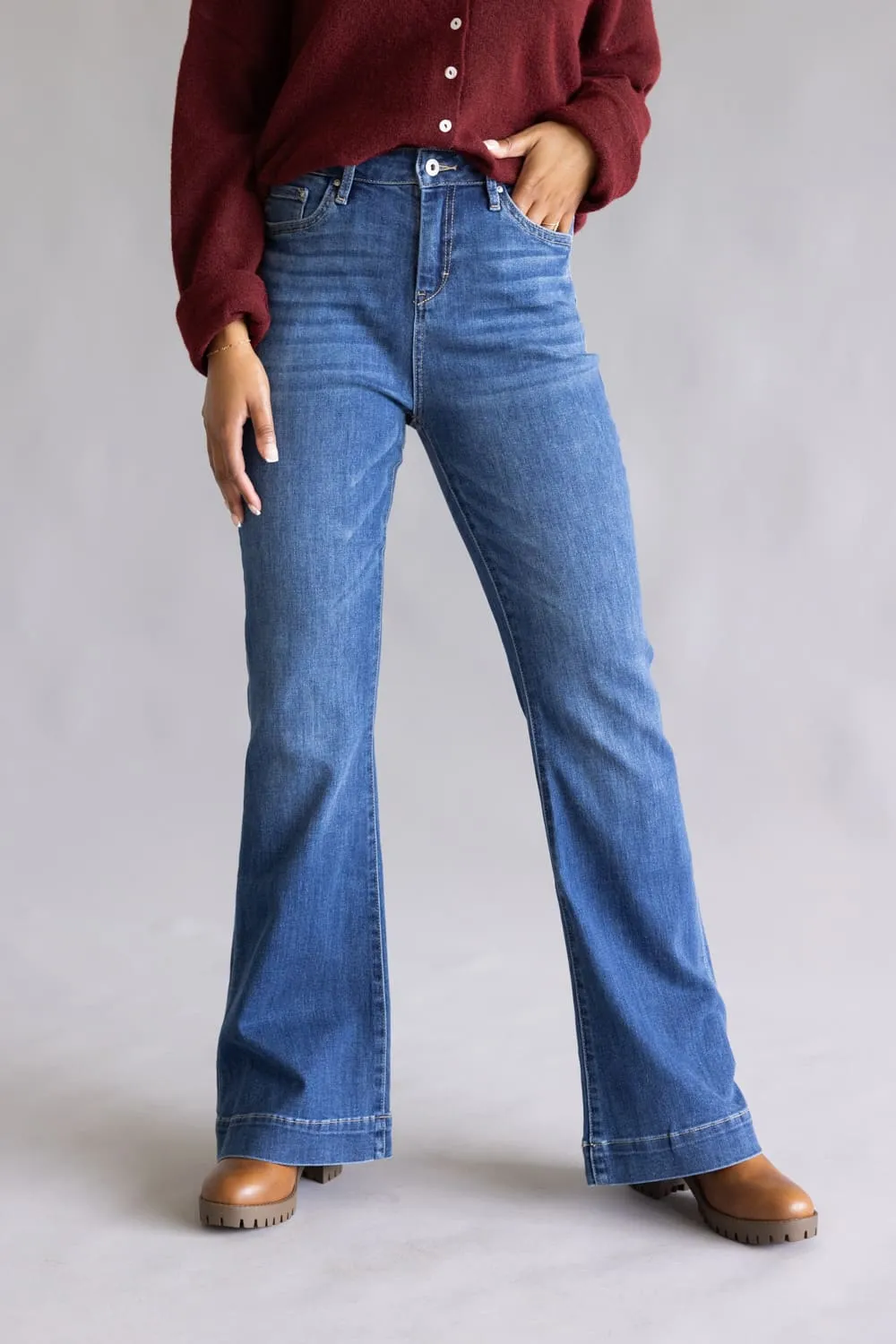 Mica High Rise Flare Trouser Jeans for Women | MDP-F3630 sold by Glik’s product image thumbnail 3