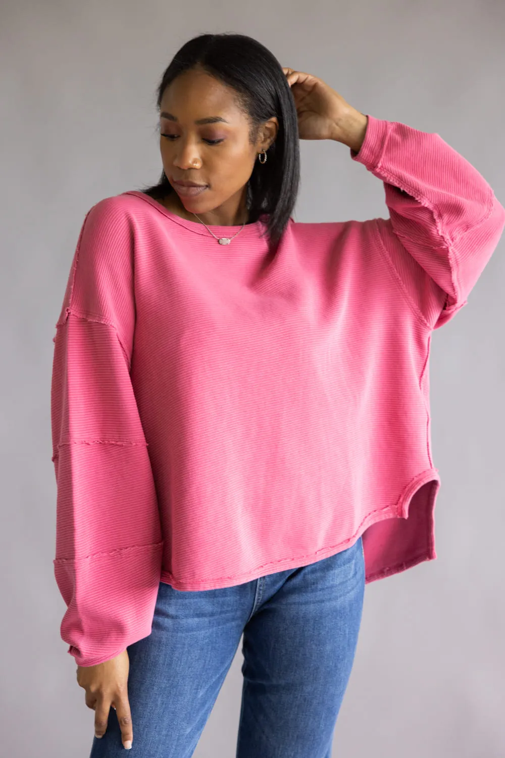 Free People We The Free Total Eclipse Tee for Women in Hibiscus Pop | OB2128723-6203-HIBUSCUSPOP sold by Glik’s